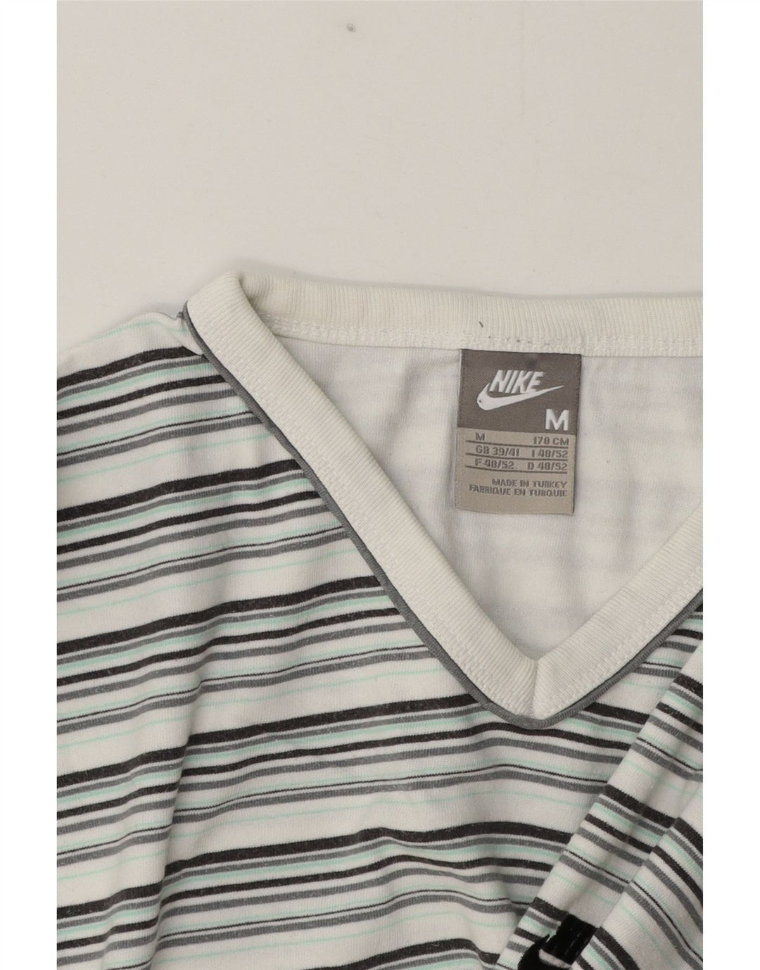 T-shirt męski Nike, średni, wielokolorowe paski