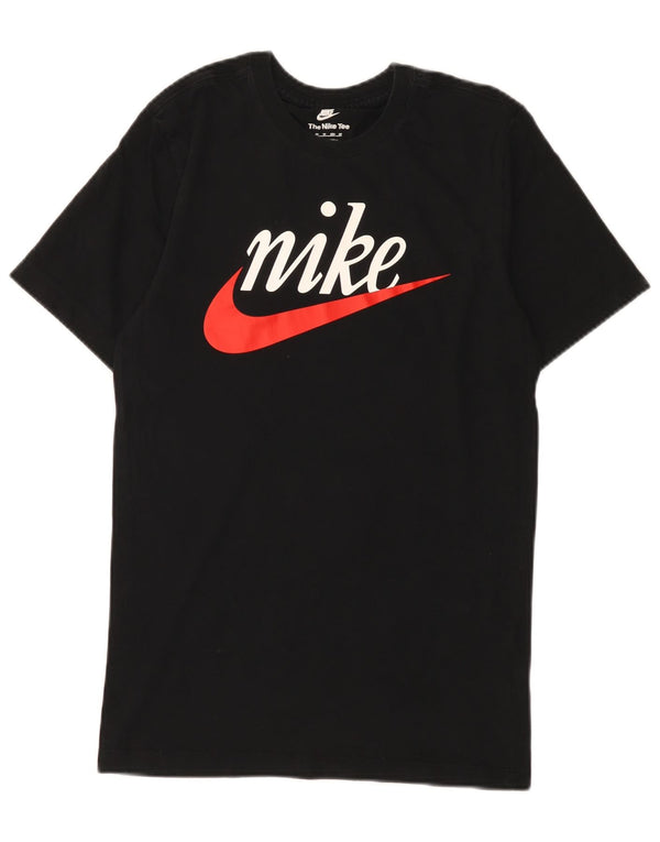 Męski T-shirt Nike z grafiką Top XS, czarna, bawełniana