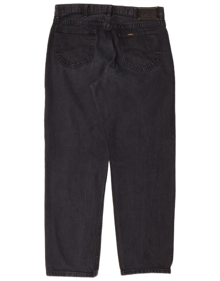 Męskie jeansy LEE Kansas Straight W38 L32, czarne, bawełniane