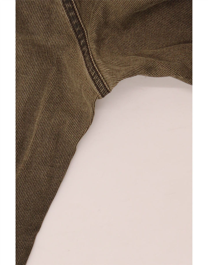 Męskie proste dżinsy ICEBERG W38 L27, bawełna khaki