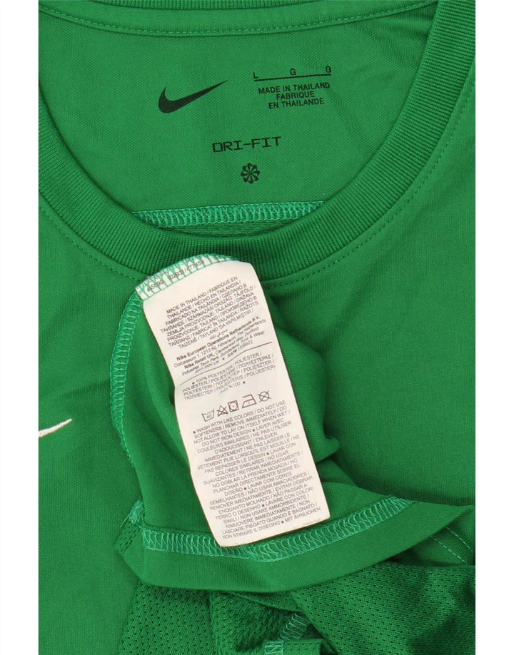 Damska koszulka Nike Dri Fit Top UK 14, duża, zielona, poliester