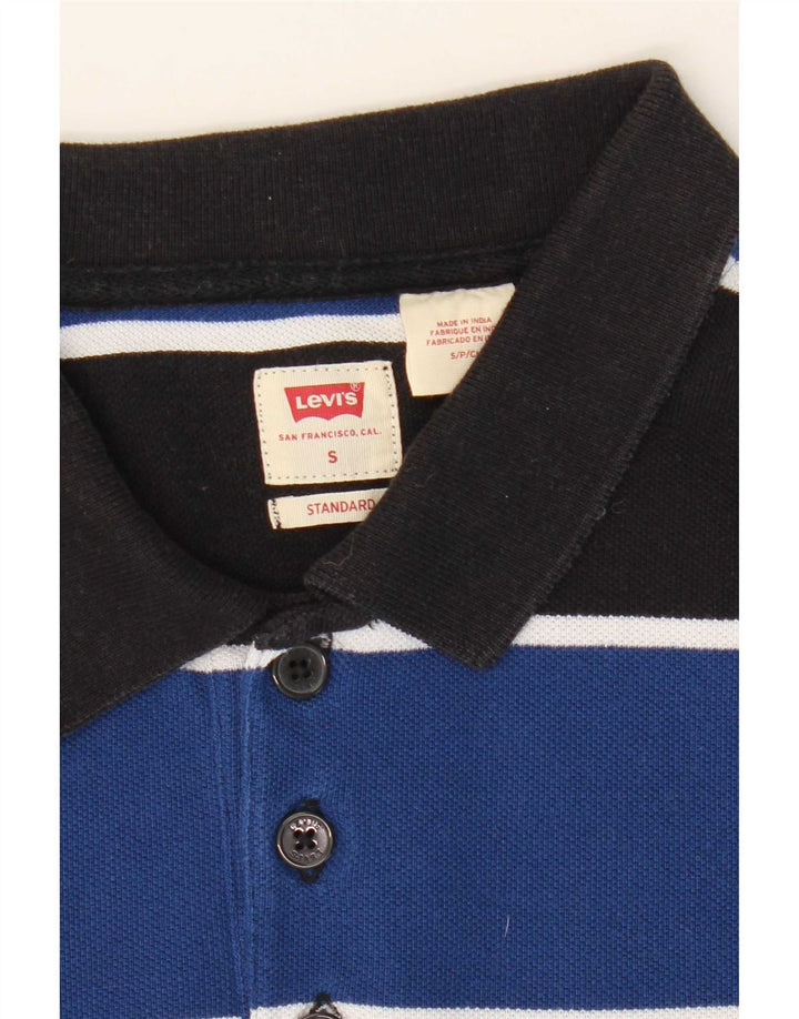 Męska koszulka polo Levi's o standardowym kroju, w małe niebieskie paski