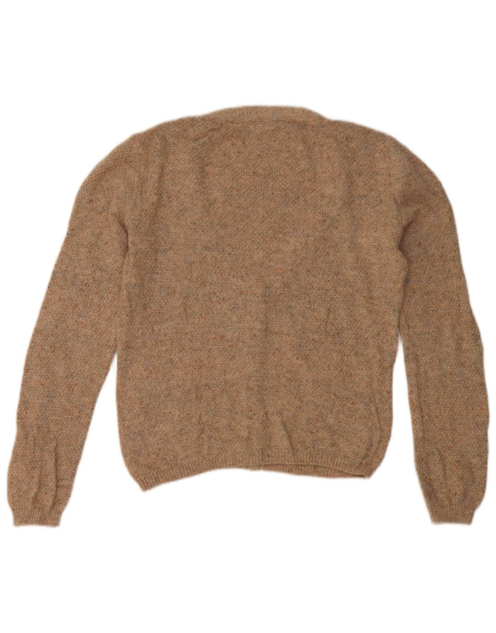 Damski sweter rozpinany Fat Face UK 10, mały, brązowy, bawełniany