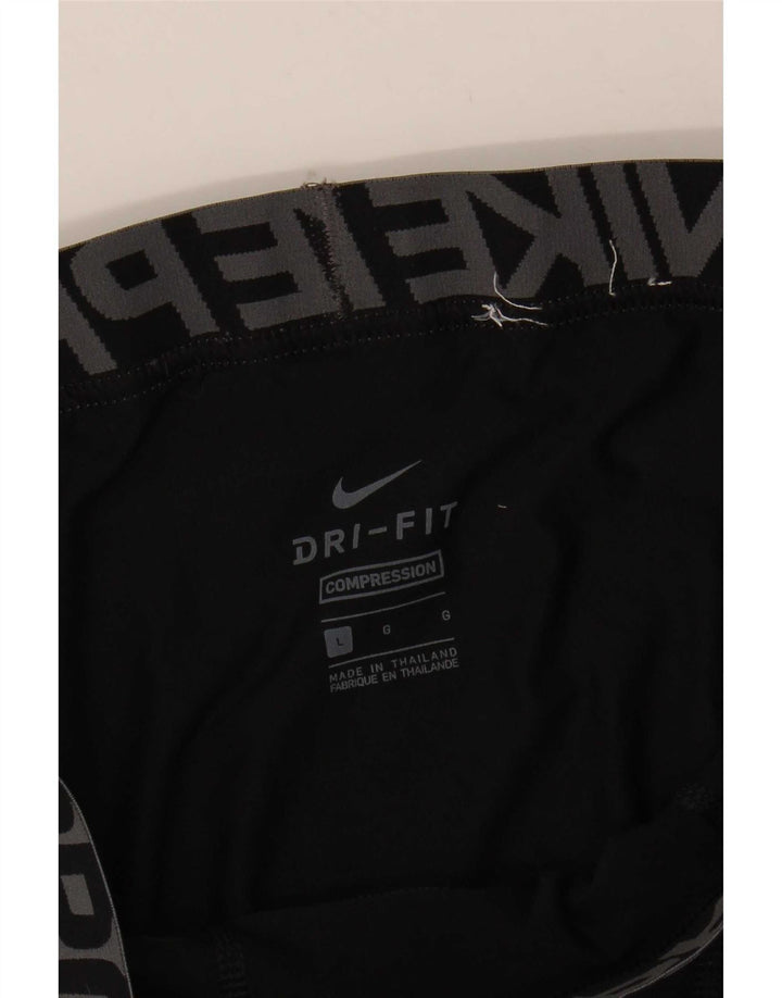 Męskie legginsy Nike Dri Fit Graphic, duże, czarne