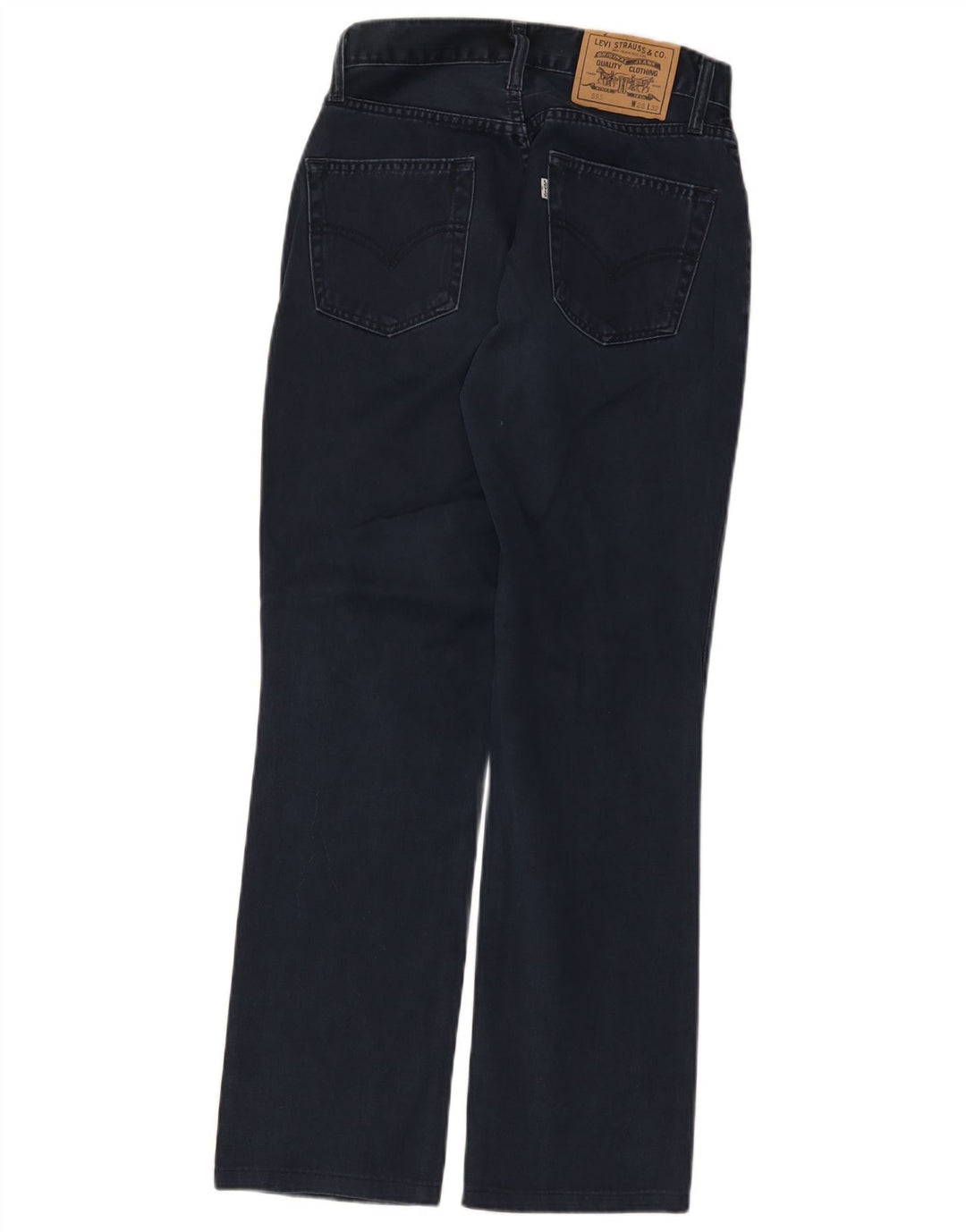 Damskie dżinsy Levi's 595 Straight W28 L29 Granatowa bawełna