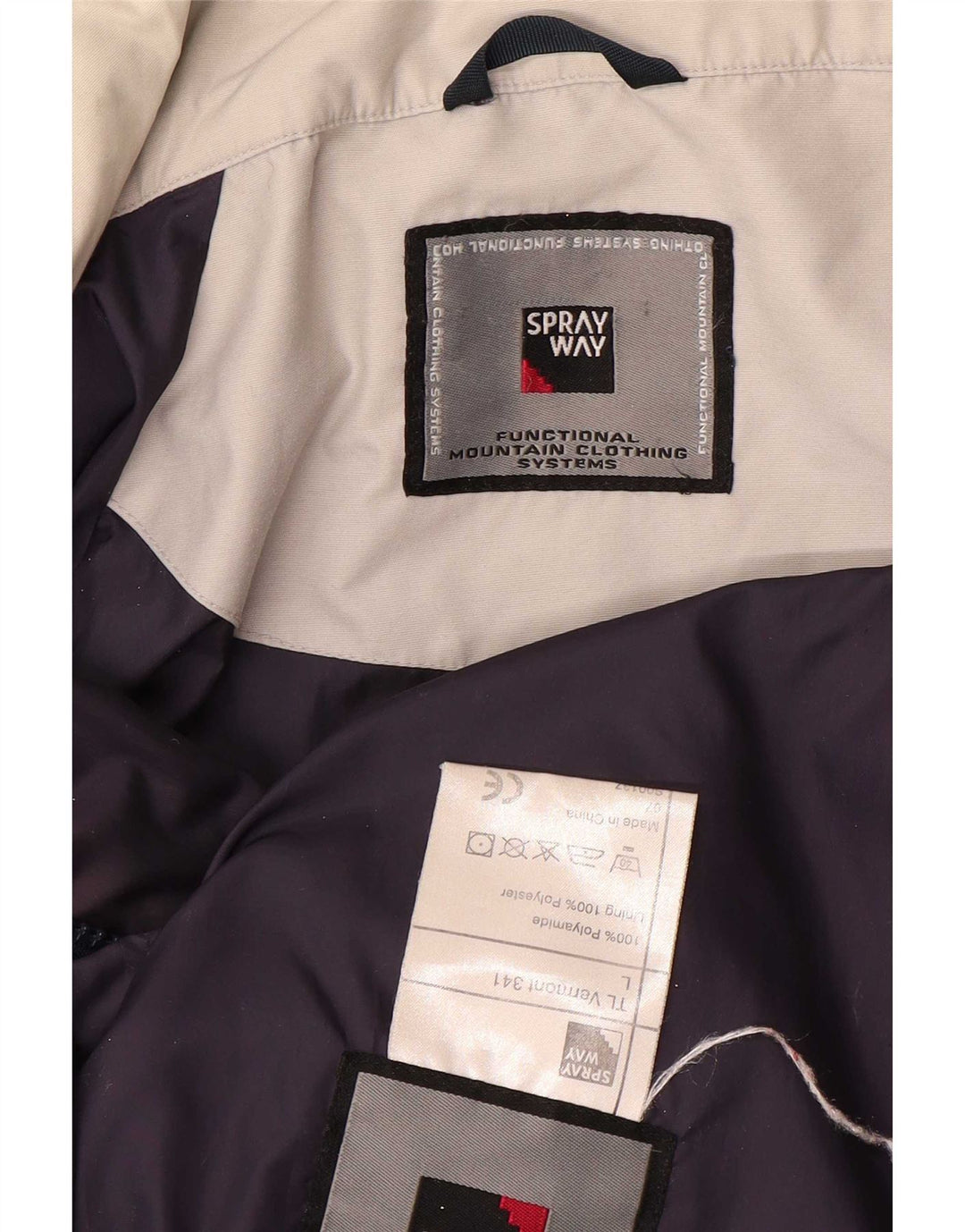 Męska kurtka wiatrówka Sprayway UK 42 XL, szary poliester