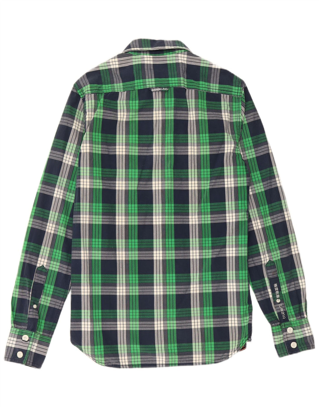Koszula męska Superdry, bawełniana, w średnią zieloną kratkę