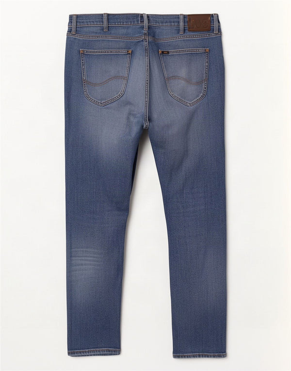 Męskie jeansy Lee Luke Tapered W36 L34 z niebieskiej bawełny