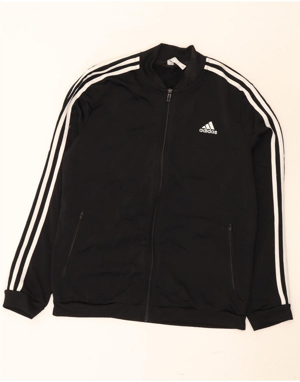Damska kurtka dresowa Adidas UK 16/18, duża, czarna, poliester