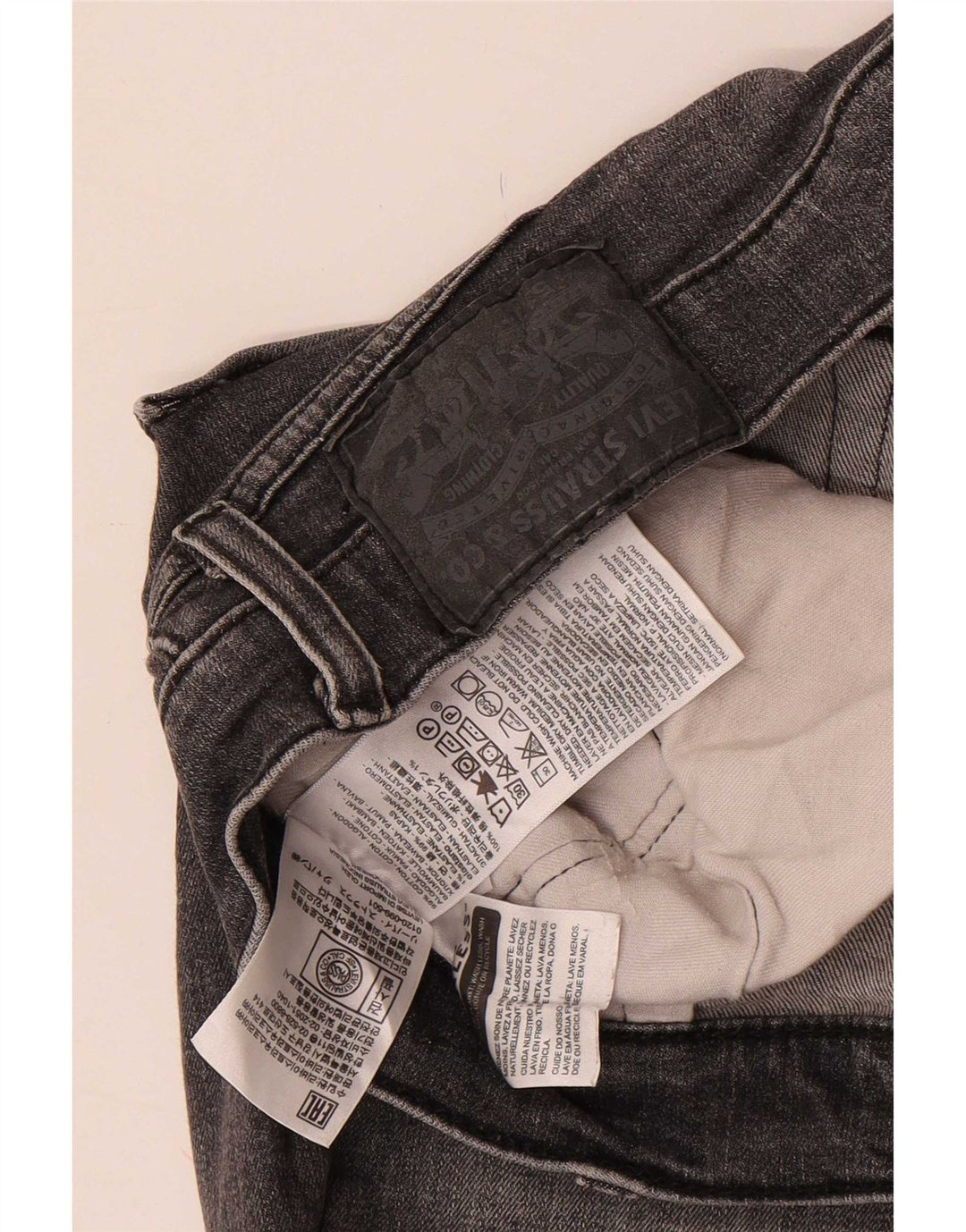 Męskie jeansy Levi's 511 Slim W36 L33 Szara bawełna