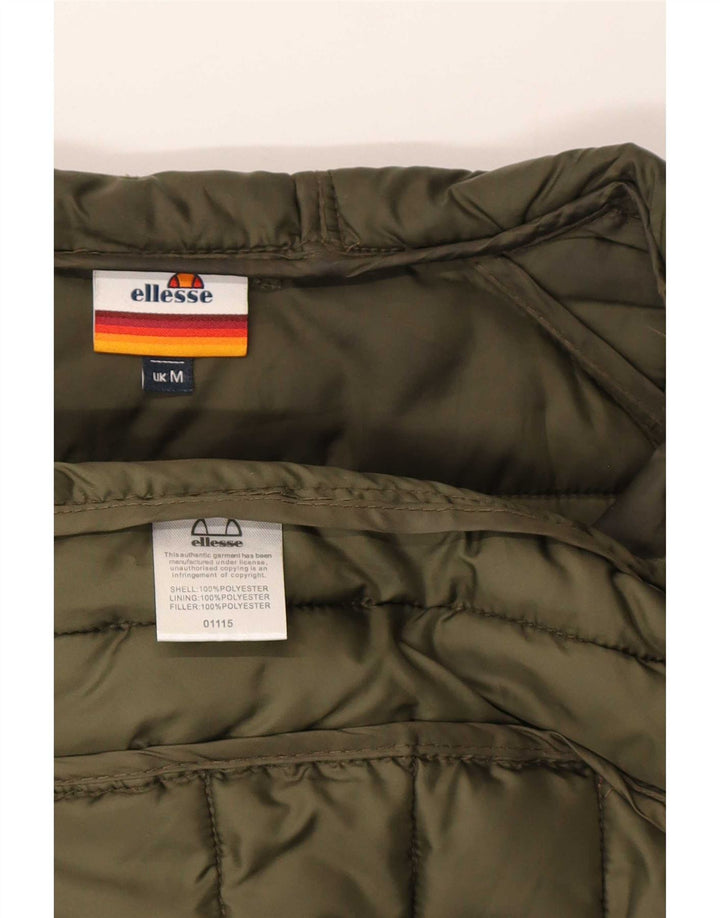Męska ocieplana kurtka z kapturem Ellesse UK 38, średni kamuflaż khaki, poliester