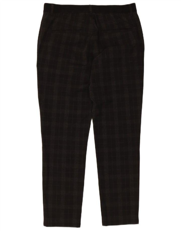 Męskie zwężane spodnie chino Zara, średnie W31 L28, czarna kratka