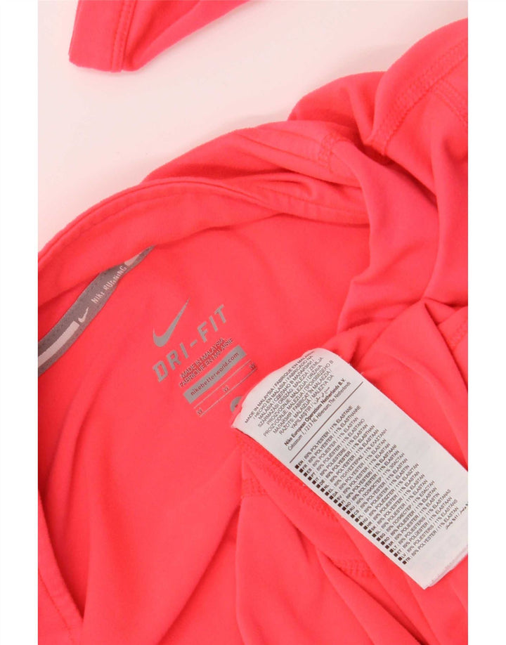 Damski dres Nike Dri Fit z zamkiem błyskawicznym na szyi, UK 12, średni róż