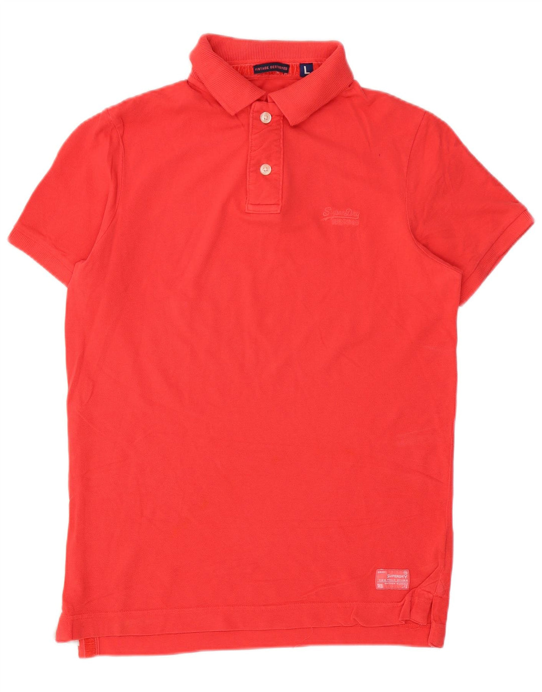Męska koszulka polo Superdry, duża, czerwona, bawełniana