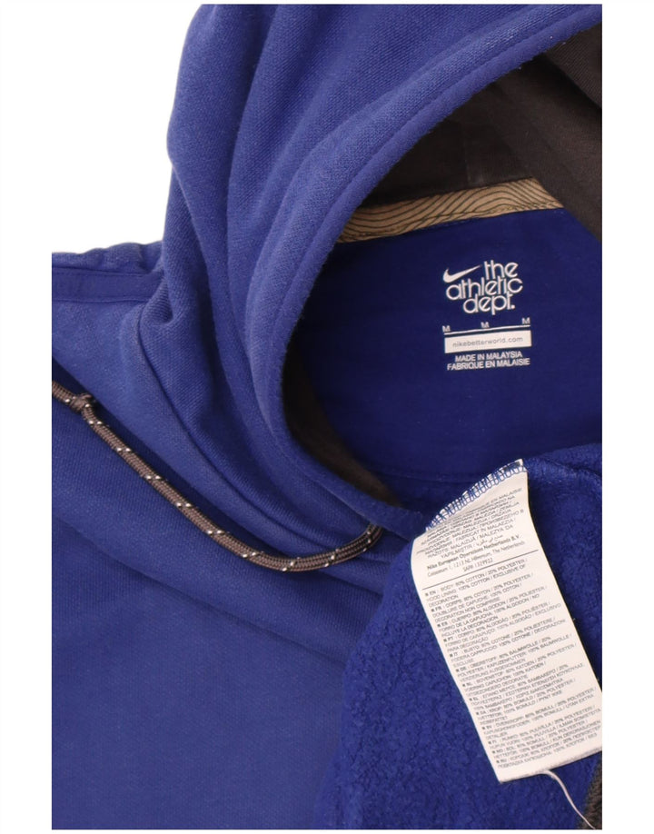 Męska bluza z kapturem Nike Graphic, bawełniana, w kolorze średniego błękitu
