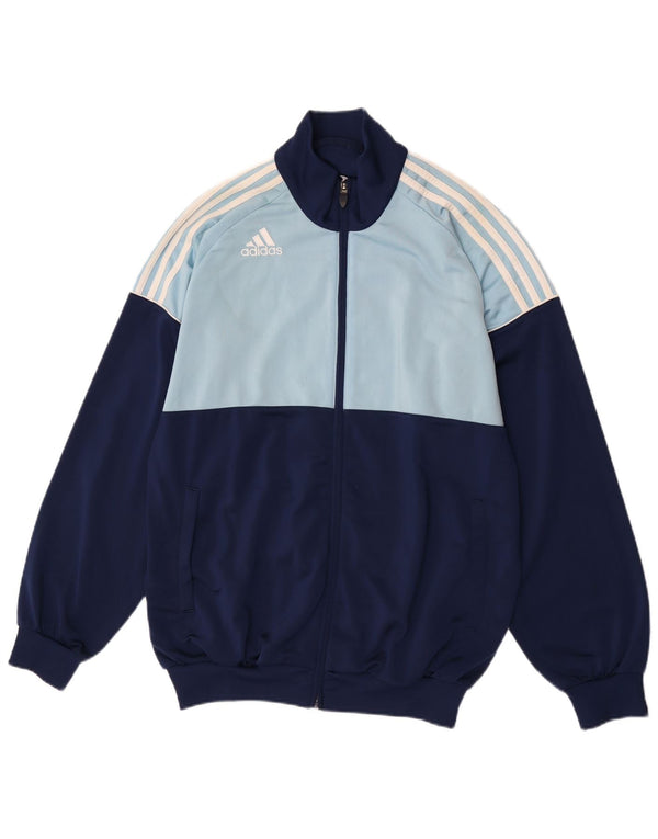 Adidas Męska bluza dresowa UK 42/44 Duży granatowy blok kolorów