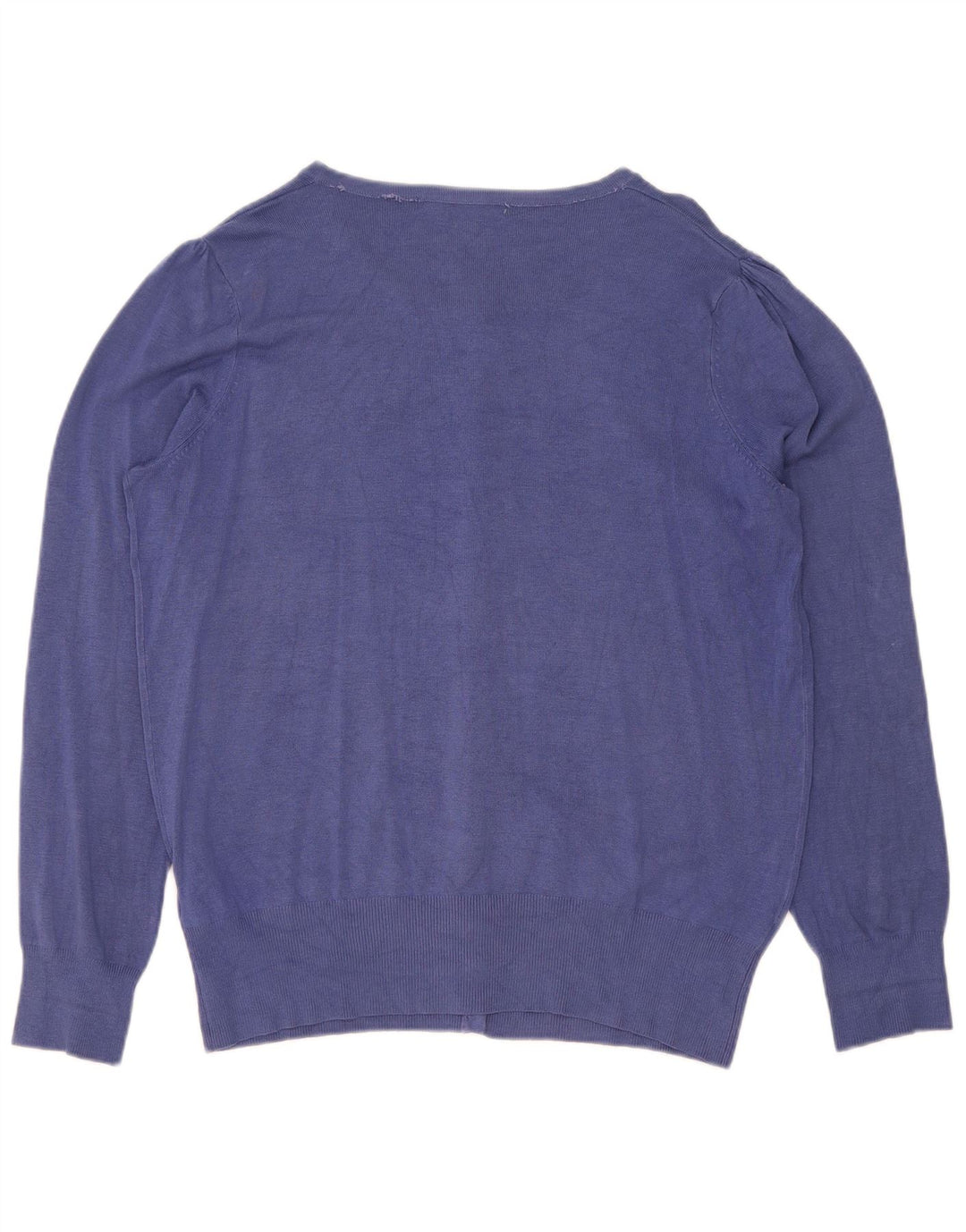 Marks & Spencer Damski sweter kardigan UK 16, duży, niebieski, wiskoza