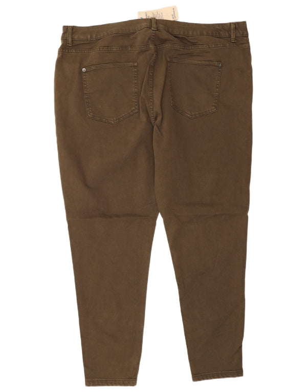 Dżinsy Marks & Spencer Damskie Mid Rise Super Skinny UK 22 3XL W42 L28 Brązowe