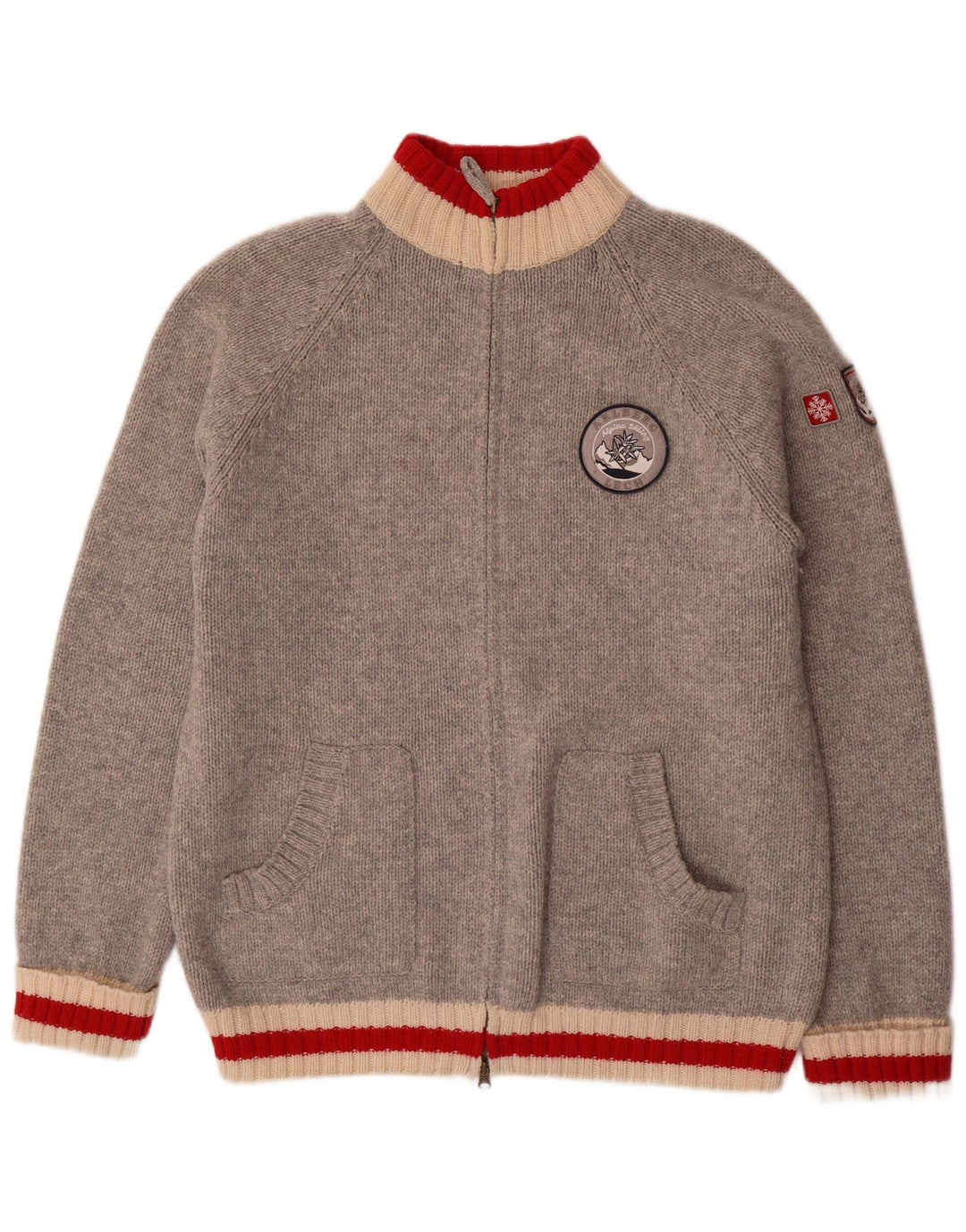 Męski sweter kardigan MC NEAL 2XL Szara wełna