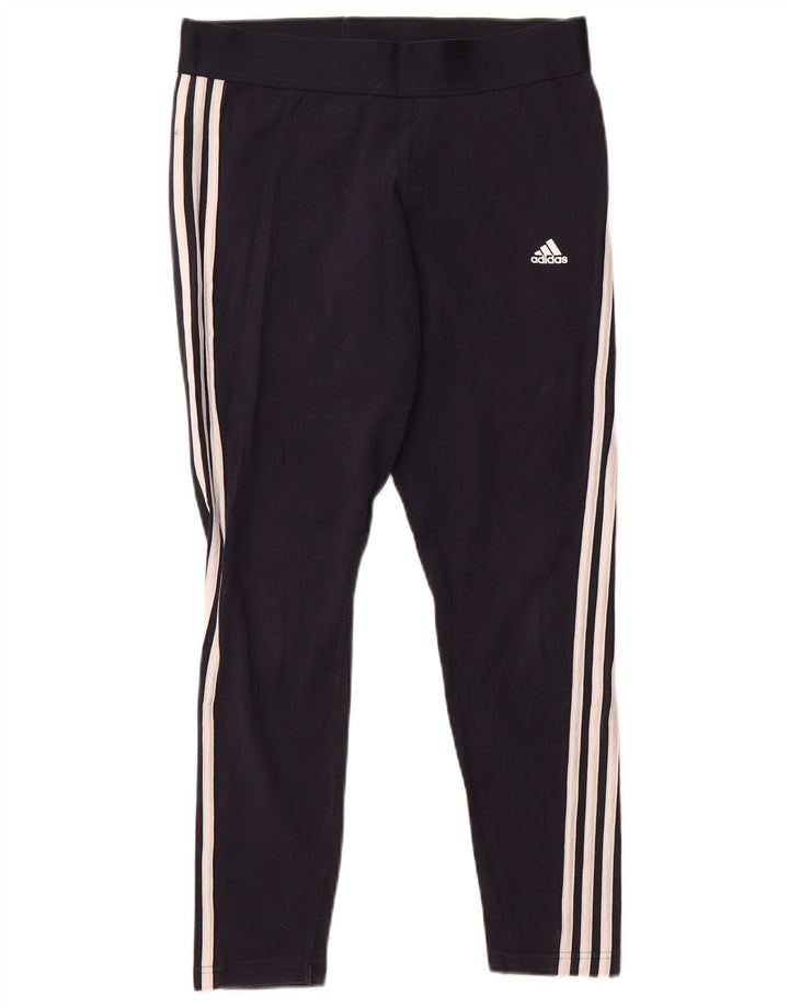 Legginsy Damskie Adidas UK 16/18 Duże Granatowe