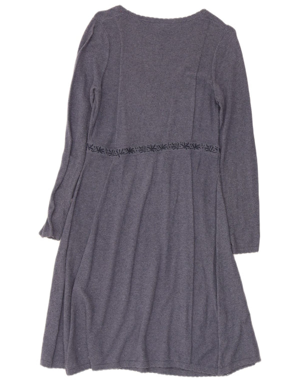 Damska sukienka sweterkowa z długim rękawem White Stuff UK 10 Small Grey Fair Isle