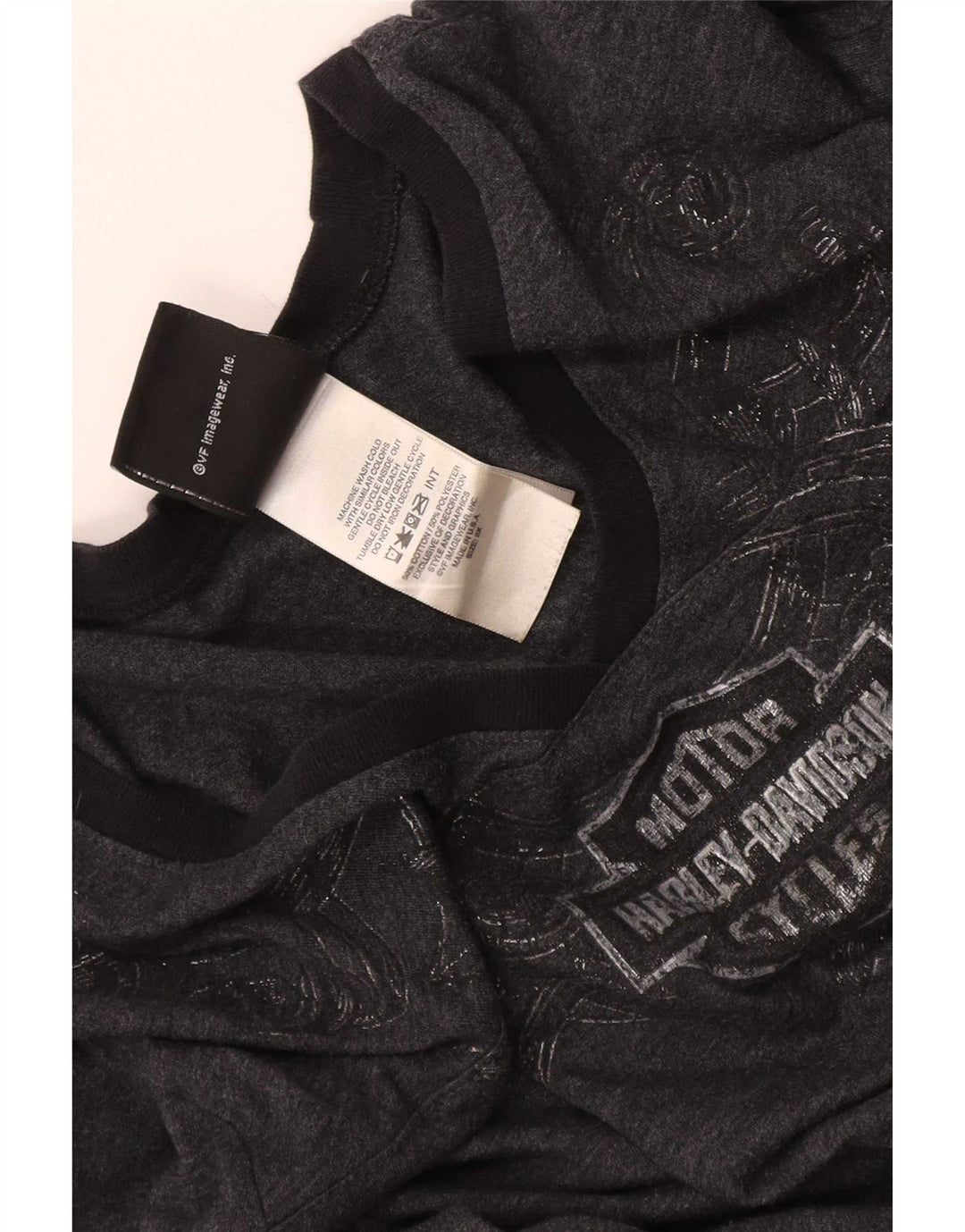 Damski top Harley Davidson z długim rękawem UK 20 2XL Szara bawełna