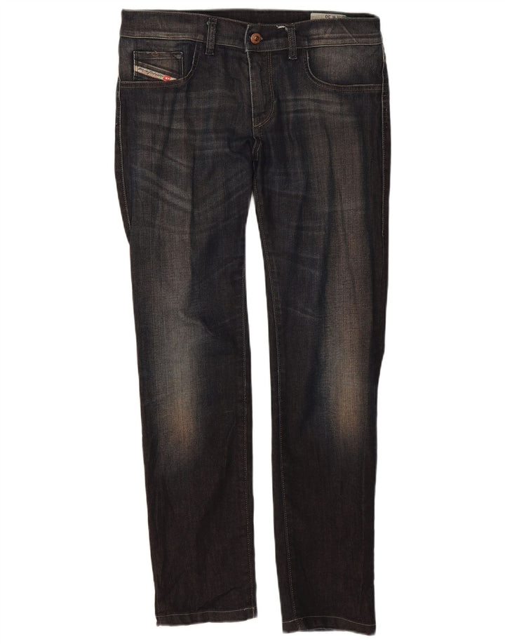 Damskie jeansy Diesel Slim W30 L28 Niebieskie bawełniane