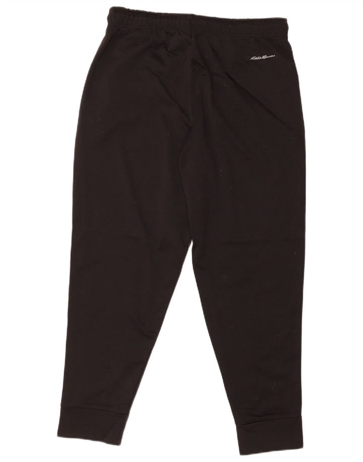 Męskie spodnie dresowe EDDIE BAUER Joggery, średni czarny poliester