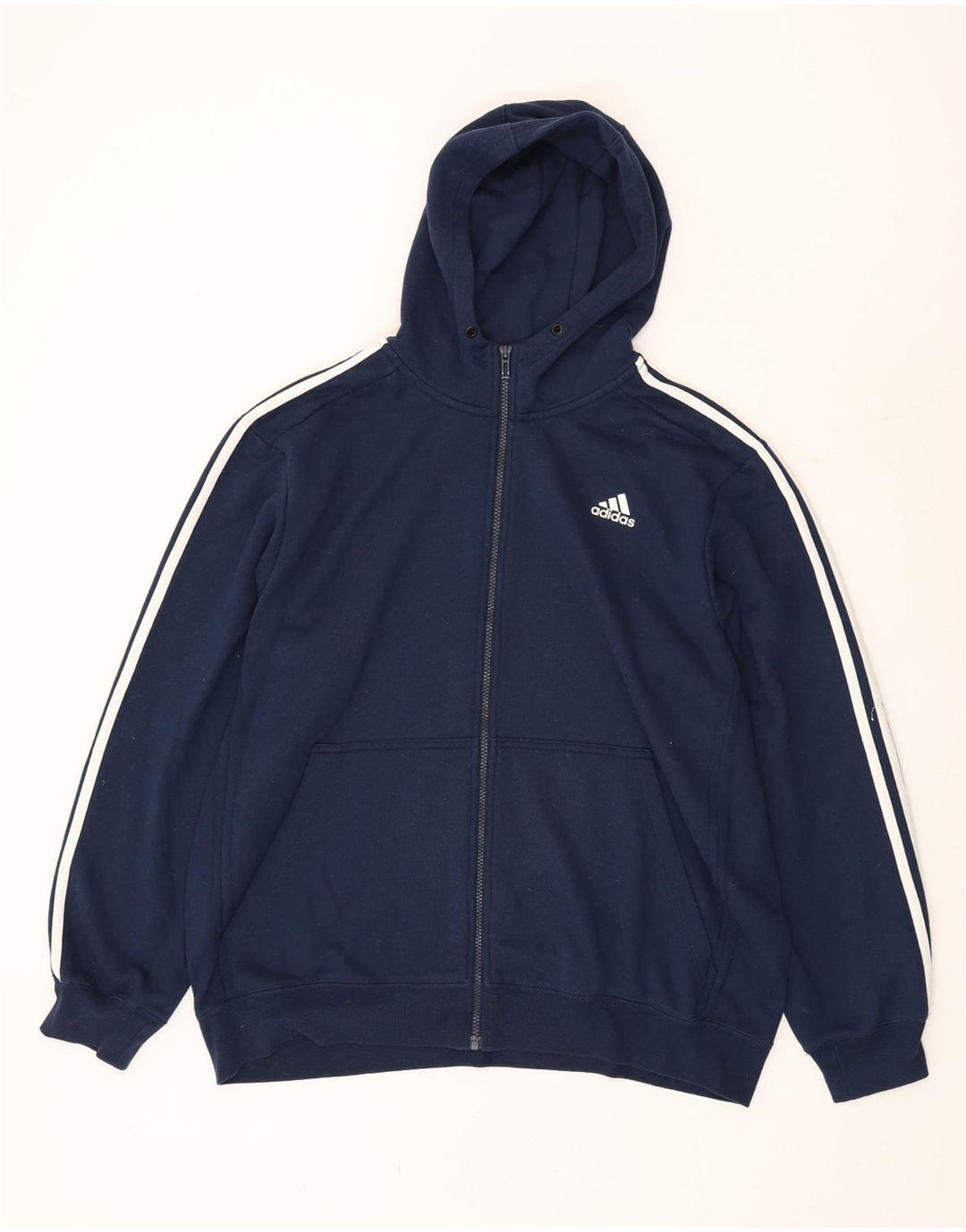 Adidas Męski sweter z kapturem Climalite XL granatowy poliester