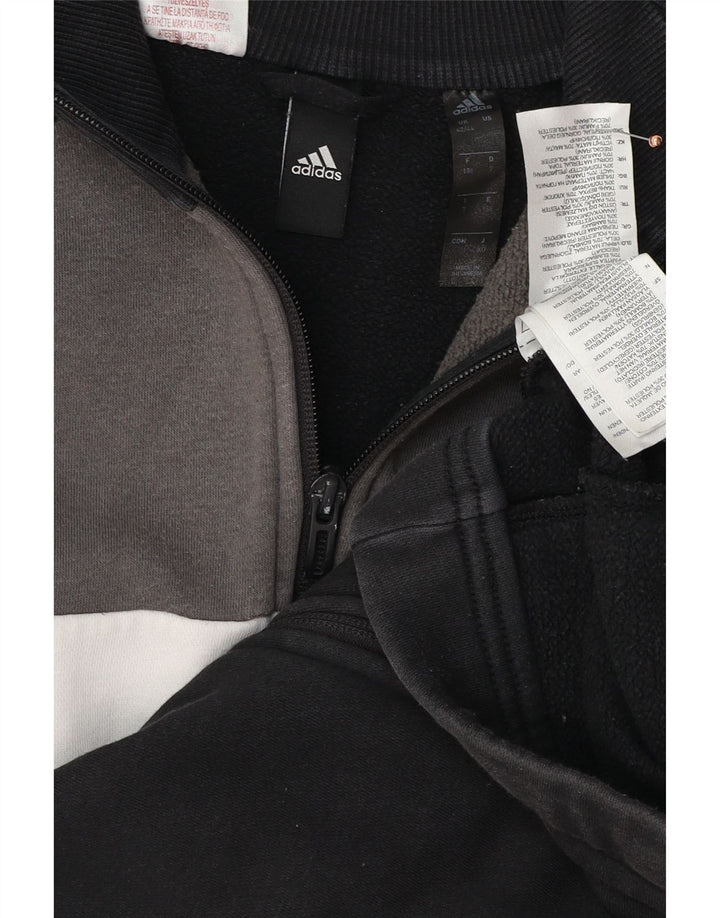 Męska kurtka dresowa ADIDAS UK 42/44, bawełna w kolorze średniej czerni