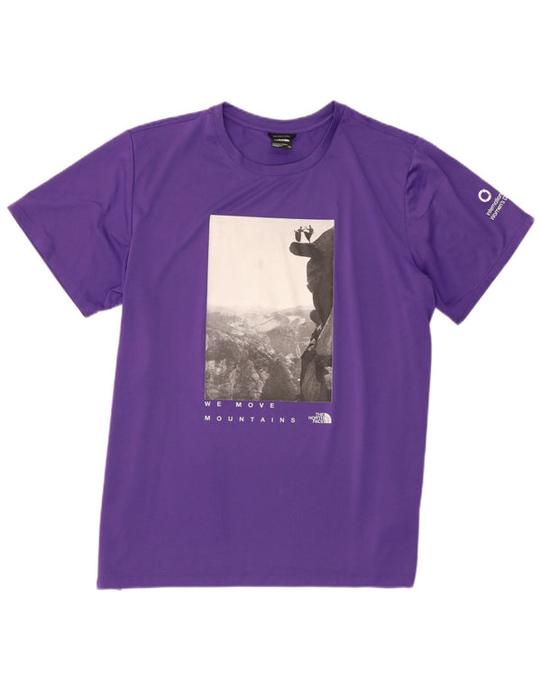 Damska koszulka z grafiką The North Face Top UK 20 2XL Fioletowy poliester