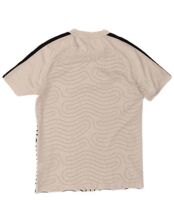 Męska koszulka Nike Dri Fit z abstrakcyjnym wzorem Top w kolorze średniej bieli