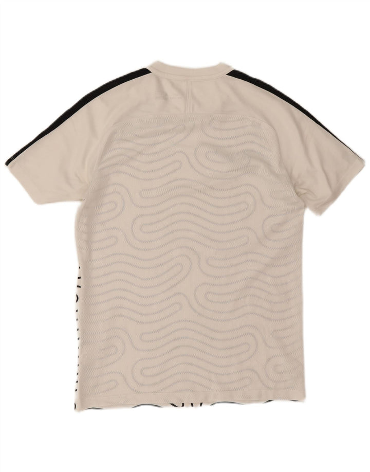 Męska koszulka Nike Dri Fit z abstrakcyjnym wzorem Top w kolorze średniej bieli