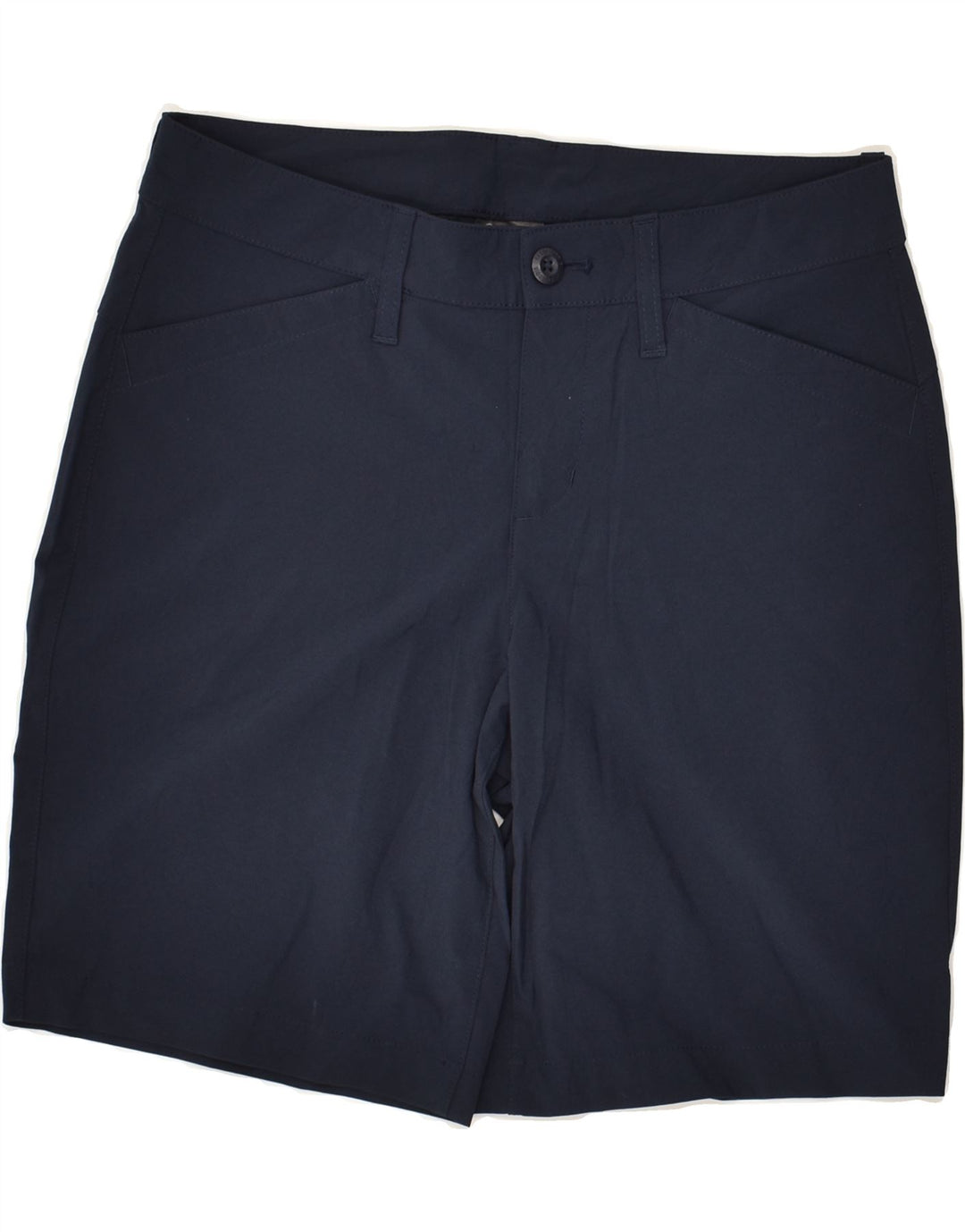 EDDIE BAUER Womens Casual Shorts US 4 Small W30 Navy Blue Polyester | Vintage Eddie Bauer | Thrift | Second-Hand Eddie Bauer | Used Clothing | Messina Hembry 