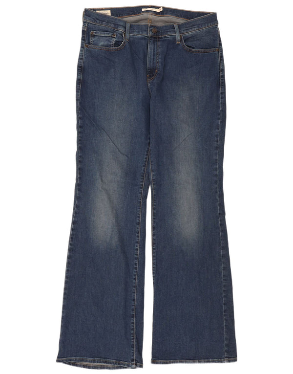 Damskie jeansy Levi's 726 Flared US 14 XL W36 L33 Niebieska bawełna