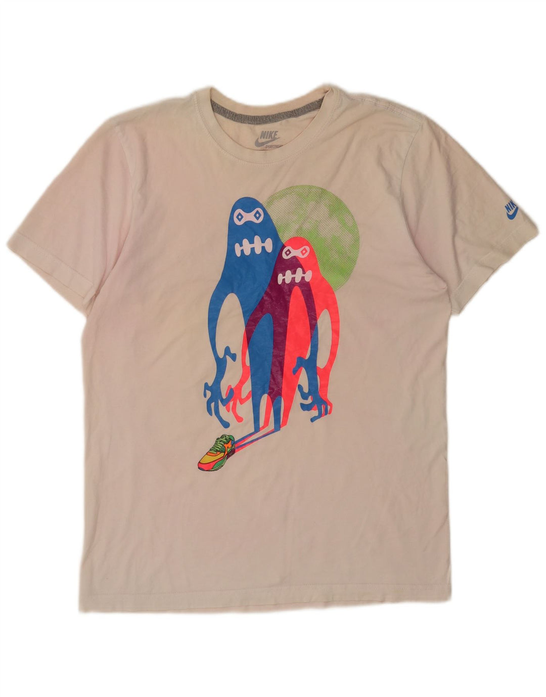 Męski T-shirt Nike Standard Fit z grafiką, średni biały