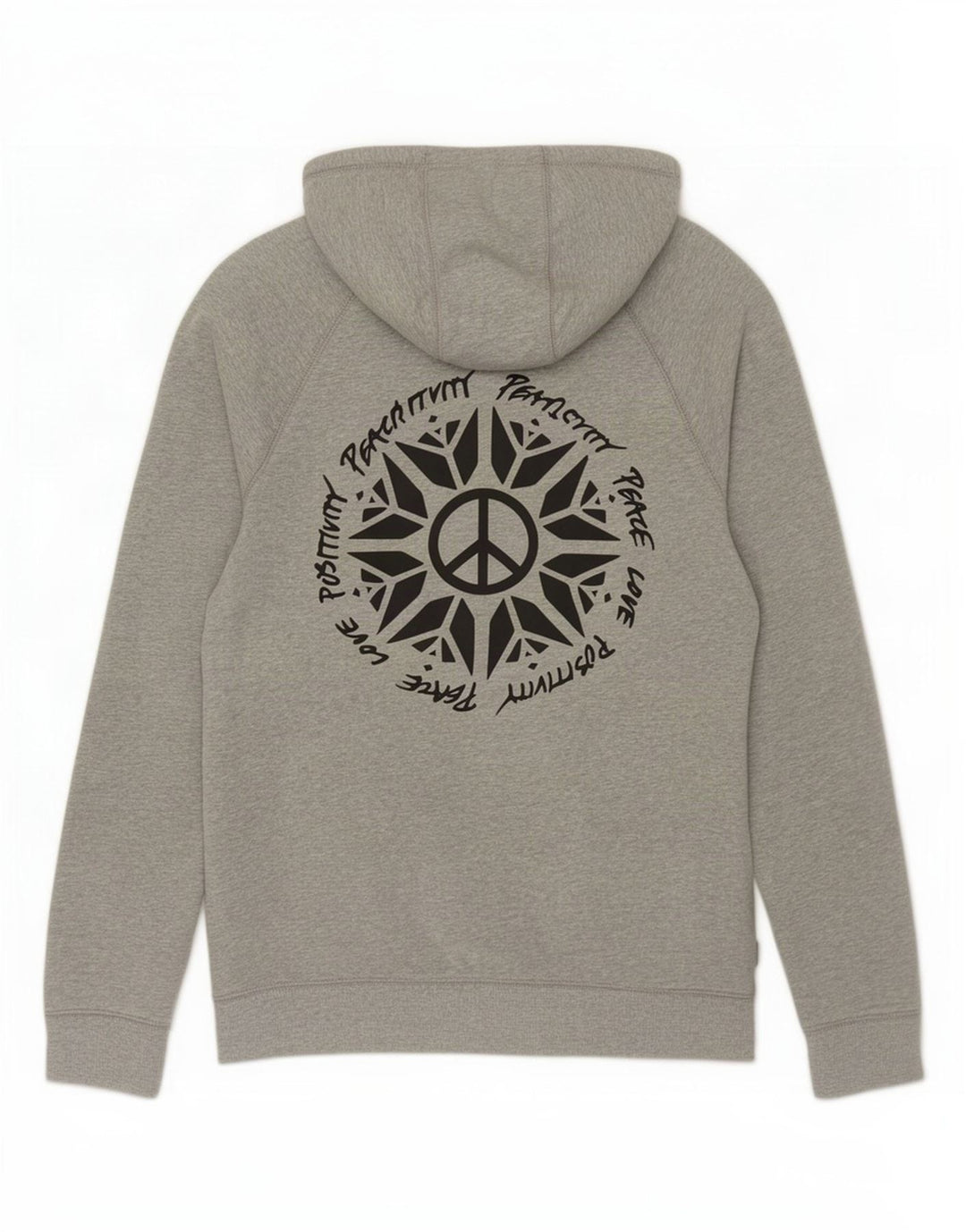 Męski sweter z kapturem Vans z grafiką, średnioszary, bawełniany