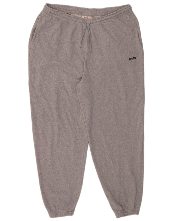Męskie spodnie dresowe Levi's Joggers 2XL Szara bawełna