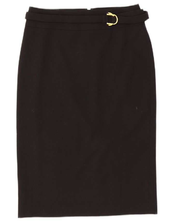 CALVIN KLEIN Damska spódnica ołówkowa US 2 XS W28 Czarny poliester