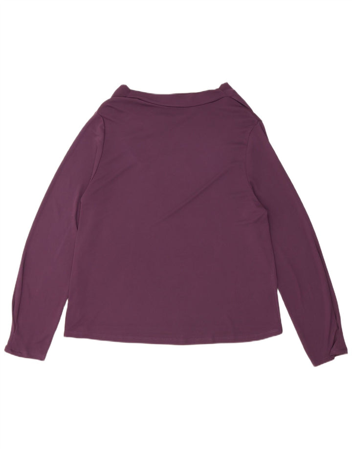 Regularny top damski Zara z długim rękawem, UK 18 XL, fioletowy