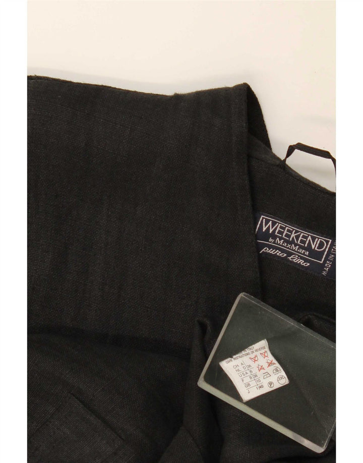 Max Mara Damska marynarka weekendowa oversize zapinana na 4 guziki UK 10 Small Black