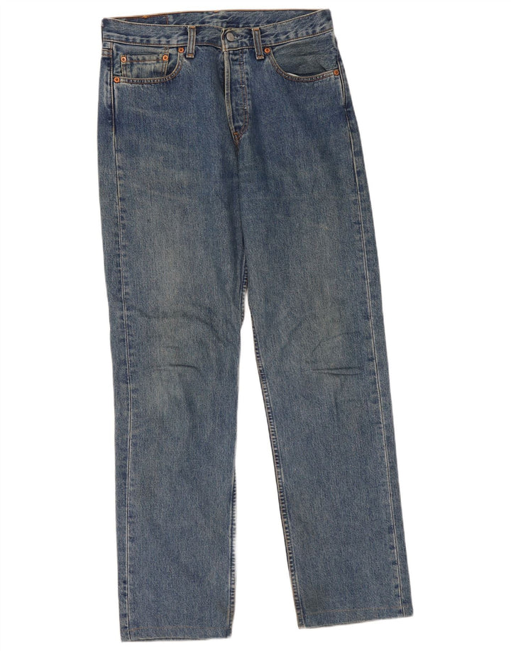Damskie jeansy Levi's 590 Straight W31 L32 Niebieskie bawełniane