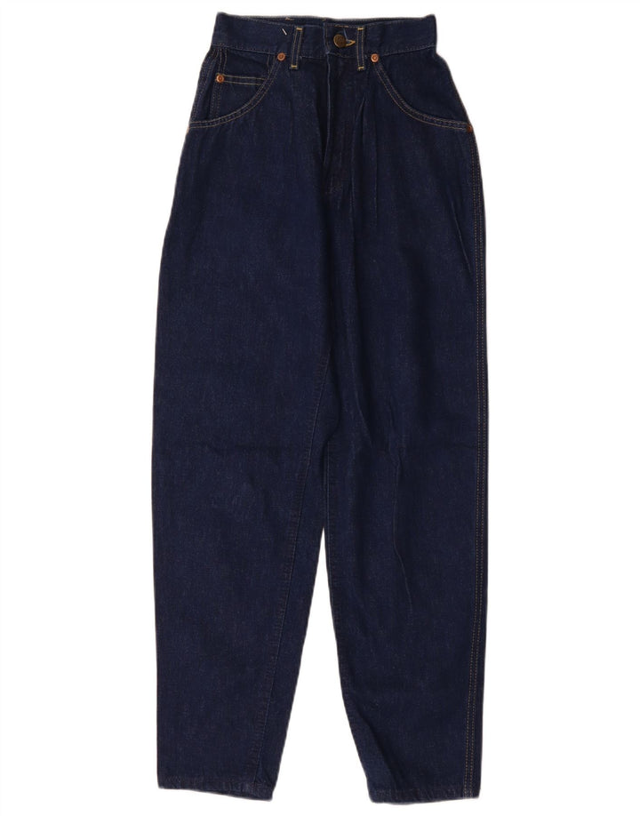 Damskie jeansy z wysokim stanem LEE W22 L27 granatowe