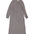 WHITE STUFF Womens Long Sleeve Maxi Dress UK 10 Small Navy Blue Geometric Vintage White Stuff and Second-Hand White Stuff from Messina Hembry 