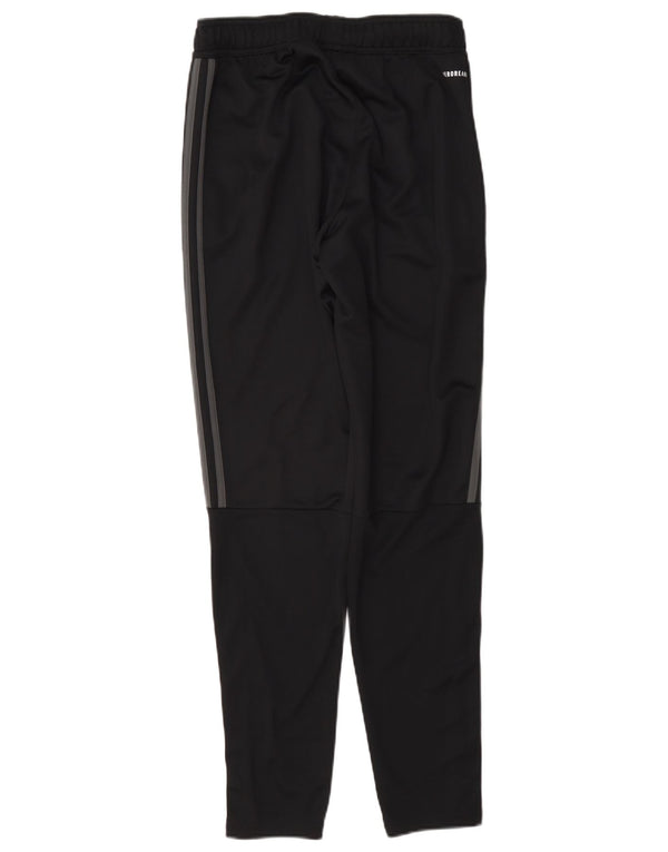 Damskie spodnie dresowe Adidas Aeroready UK 10, małe, czarne, poliestrowe