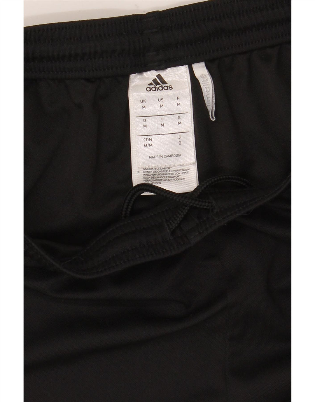 Męskie spodenki sportowe Adidas Climalite, średni czarny poliester