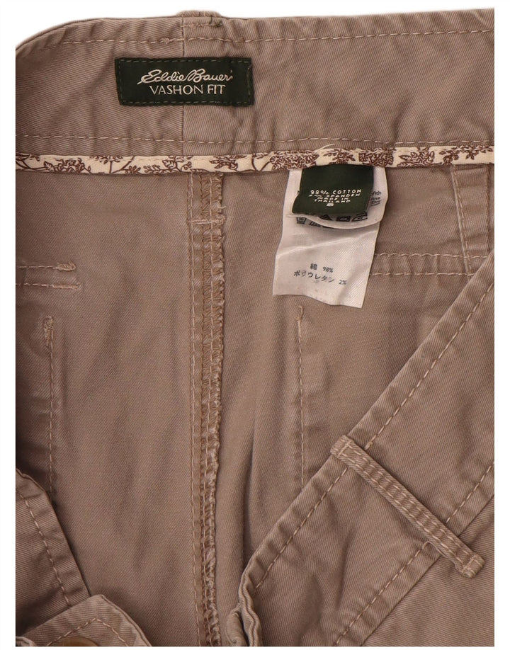 Damskie spodenki Eddie Bauer Vashon Fit US 8 Medium W30, szara bawełna