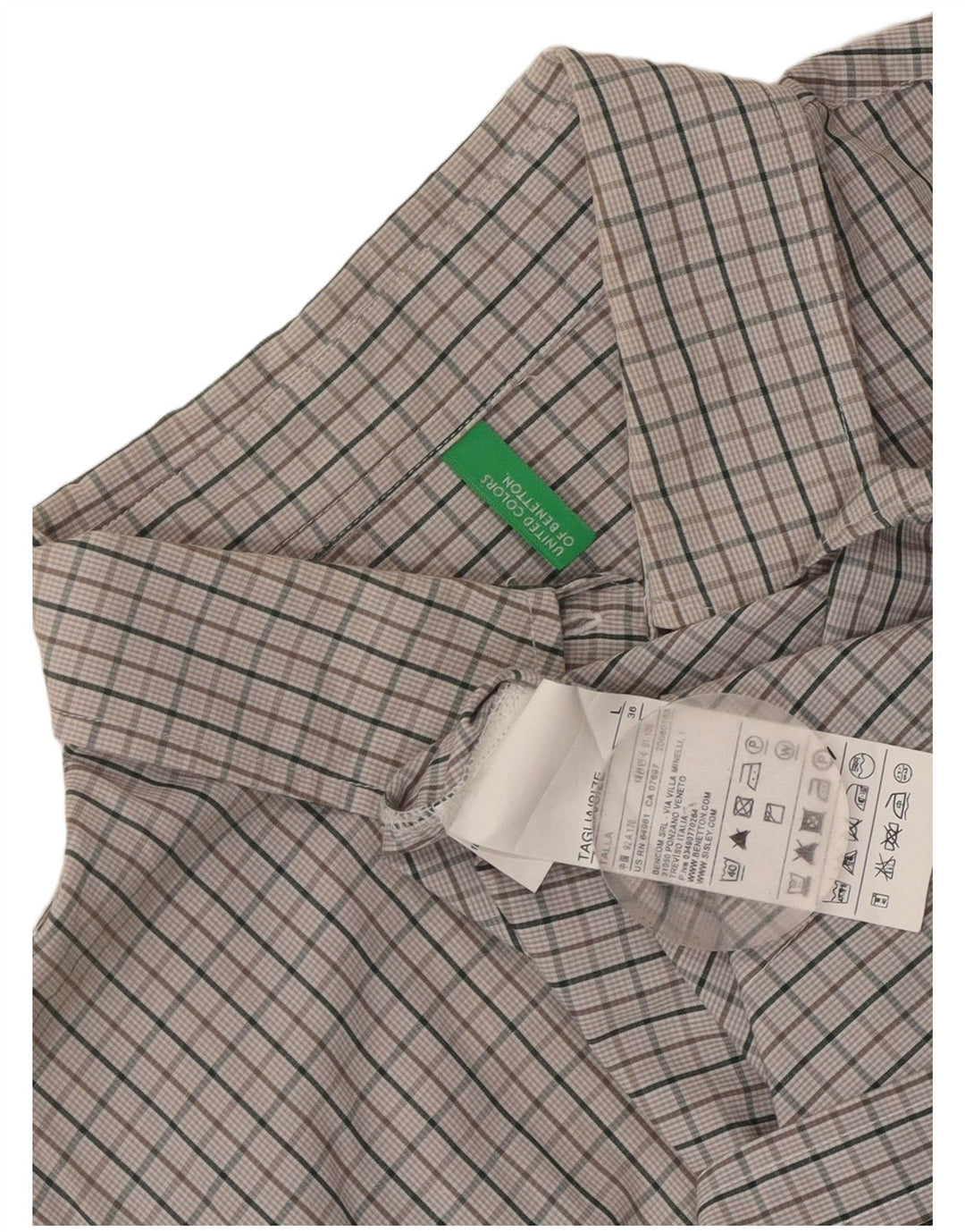 Koszula damska Benetton UK 14, duża, szara, bawełniana
