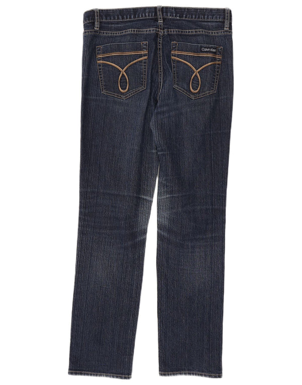 Damskie jeansy skinny Calvin Klein US 10 Large W32 L30 Granatowa bawełna