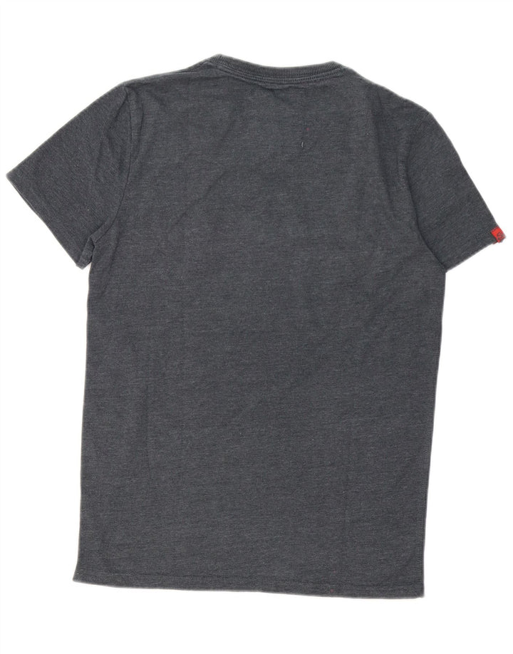 Męski T-shirt z grafiką Superdry, średnioszary, bawełniany